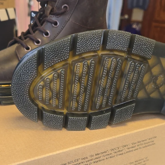 Dr. Martens Dark Brown Men's Boots - Picture 6 of 12